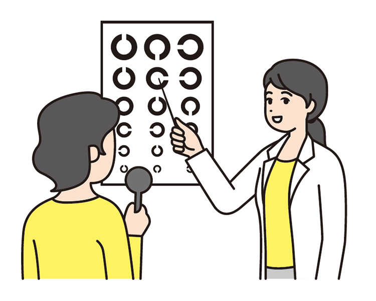 視力検査のイラスト
